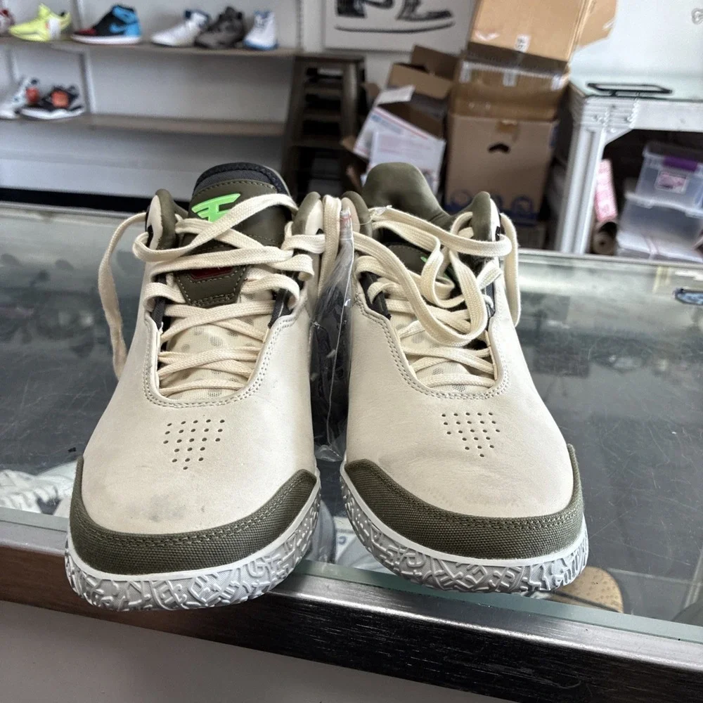 FaZe Clan × Nike LeBron NXXT Gen AMPD Light Cream Olive SZ 8 HF0715-200 No Box